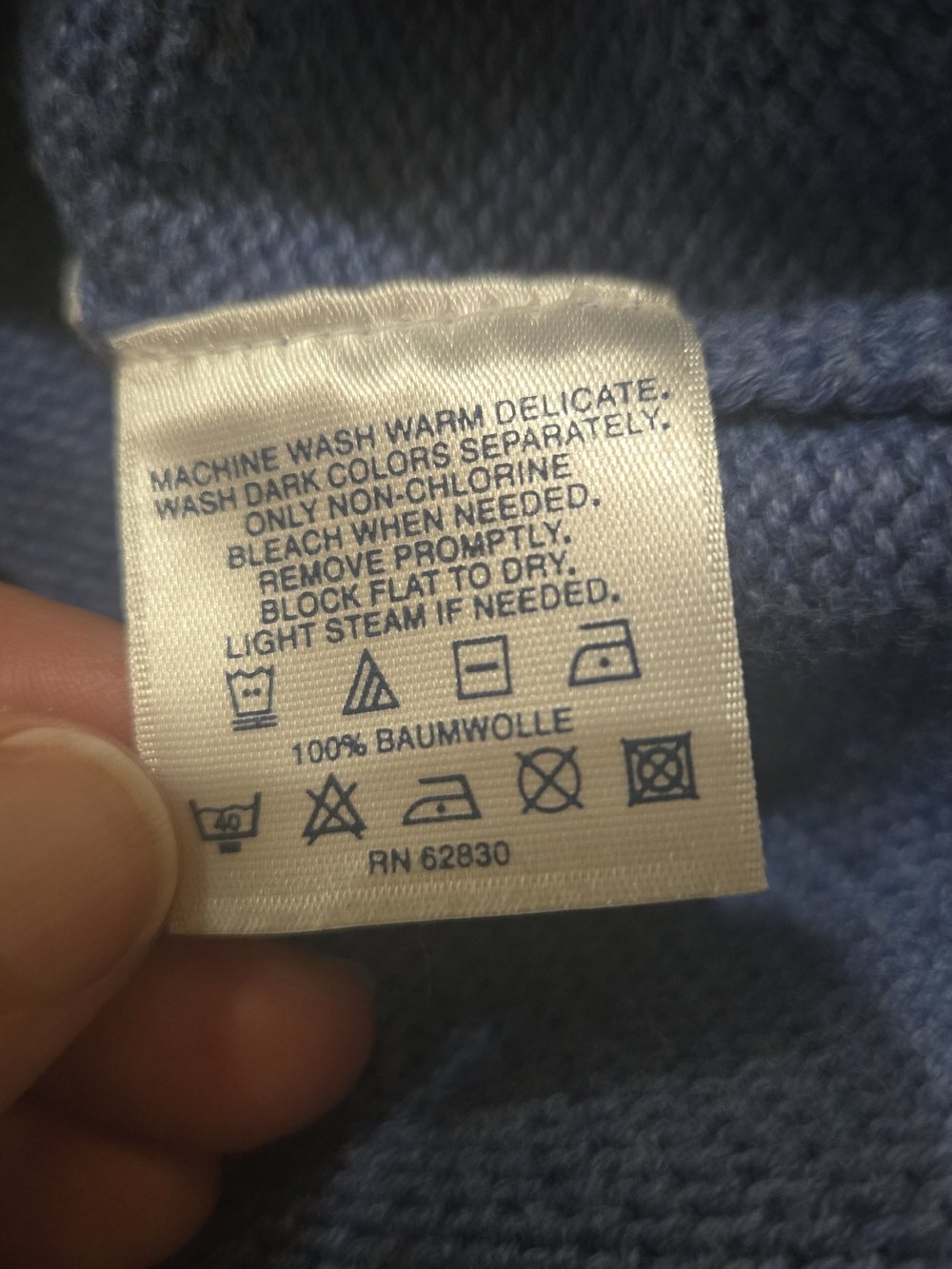 VTG Lands' End Heavy Drifter Cotton Cardigan Large - Picture 4 of 9